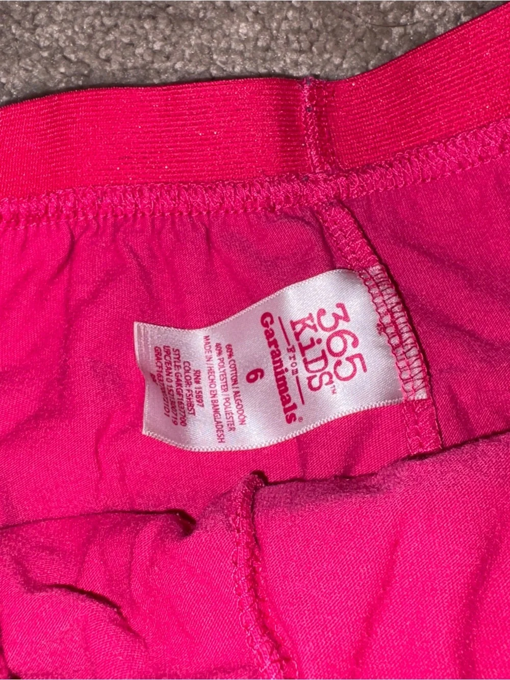 Garanimals Hot Pink Glitter Waist Ruffle Skirt Size: 6